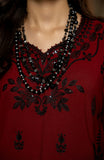 Mehroon Noir | Premium Dhanak Winter,s Collection